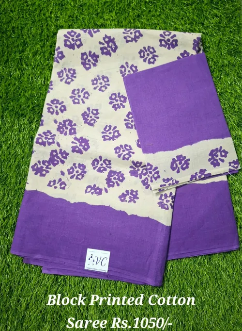 Batik Printed Handloom Saree